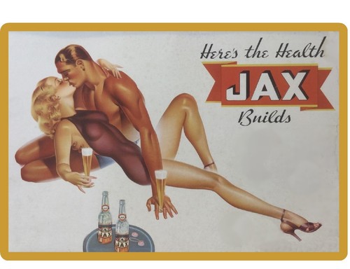 Jax beer couple - couple, 1940's